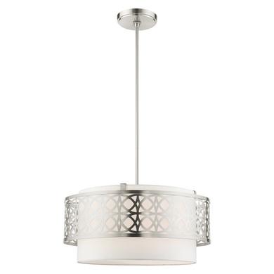 Pendants Drum Shade by Livex Lighting ( 107 | 49865-91 Calinda ) 