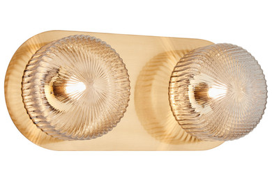 Bathroom Fixtures Two Lights by Matteo Lighting ( 423 | S01302AGCL Knobbel ) 