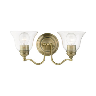 Bathroom Fixtures Two Lights by Livex Lighting ( 107 | 16932-01 Moreland ) 