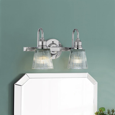 Bathroom Fixtures Two Lights by Lucas + McKearn ( 175 | BB-ADDISON2-PC Addison ) 