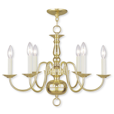 Mid. Chandeliers Candle by Livex Lighting ( 107 | 5006-02 Williamsburgh ) 