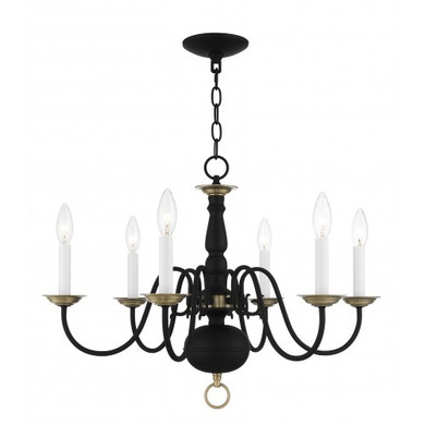 Mid. Chandeliers Candle by Livex Lighting ( 107 | 5006-04 Williamsburg ) 