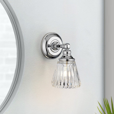 Sconces Single Glass by Lucas + McKearn ( 175 | BB-KEYNES1-PC Keynes ) 