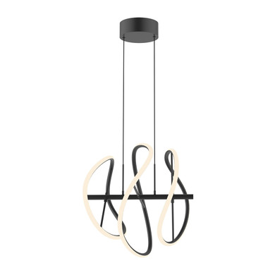 Mini Chandeliers Ring/Halo by Kuzco Lighting ( 347 | PD96416-BK Collide ) 