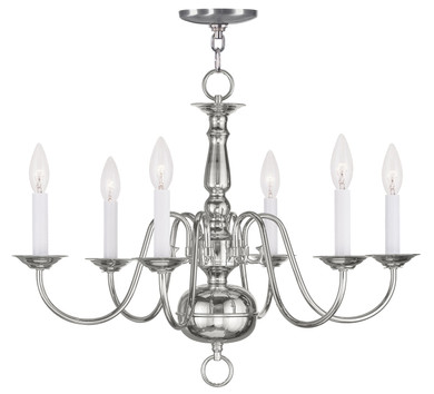 Mid. Chandeliers Candle by Livex Lighting ( 107 | 5006-35 Williamsburgh ) 