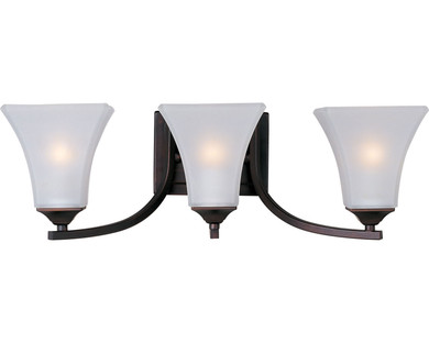 Bathroom Fixtures Three Lights by Maxim ( 16 | 20100FTOI Aurora ) 