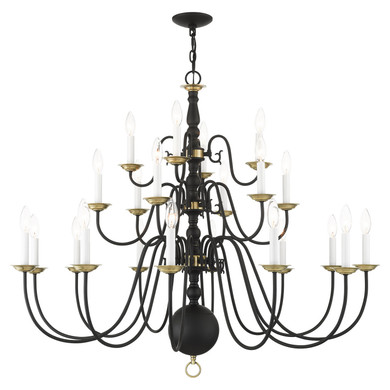 Large Chandeliers Candle by Livex Lighting ( 107 | 5015-04 Williamsburg ) 