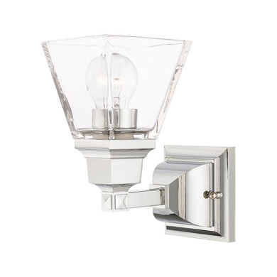 Sconces Single Glass by Livex Lighting ( 107 | 17171-05 Mission ) 