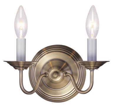Sconces Double Candle by Livex Lighting ( 107 | 5018-01 Williamsburgh ) 