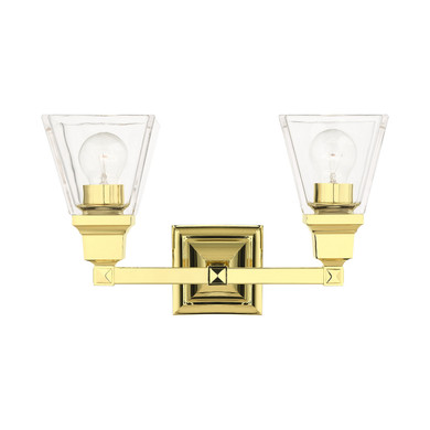 Bathroom Fixtures Two Lights by Livex Lighting ( 107 | 17172-02 Mission ) 
