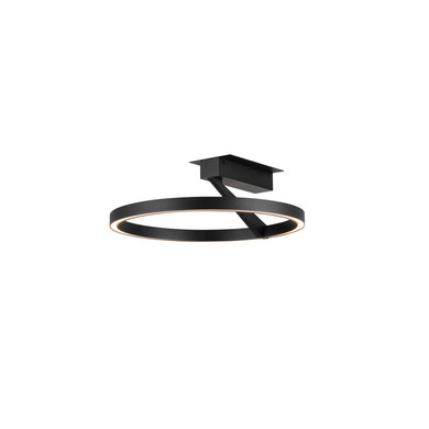 Semi-Flush Mts. Ring Shade/Halo by Kuzco Lighting ( 347 | SF27716-BK-3WCCT-UNV Roda ) 