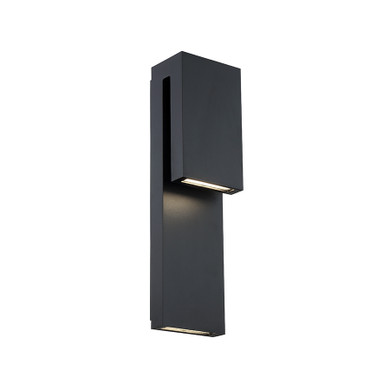 Exterior Wall Mt./Flush by Modern Forms ( 281 | WS-W13718-BK Double Down ) 