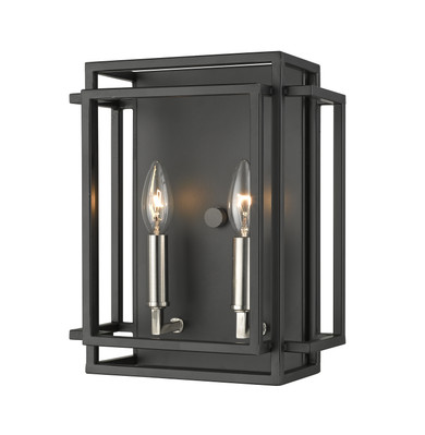 Sconces Double Candle by Z-Lite ( 224 | 454-2S-BK-BN Titania ) 