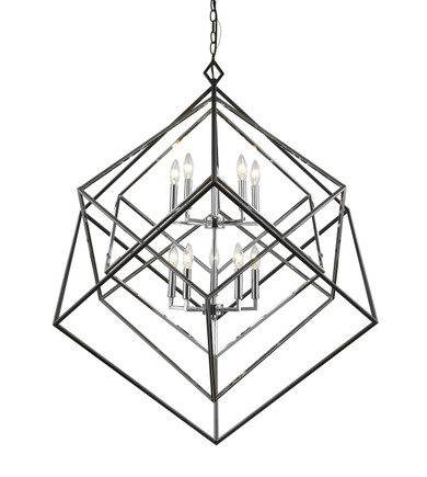 Foyer/Hall Lanterns Open Frame by Z-Lite ( 224 | 457-10CH-MB Euclid ) 