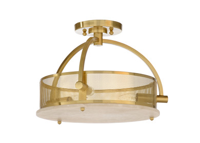 Semi-Flush Mts. Drum Shade by Wildwood ( 460 | 67232 Wildwood ) 