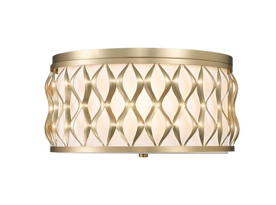 Flush Mounts Drum Shade by Z-Lite ( 224 | 1948F16-MGLD Harden ) 