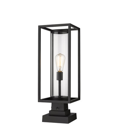 Exterior Post/Pier Head by Z-Lite ( 224 | 584PHMS-SQPM-BK Dunbroch ) 