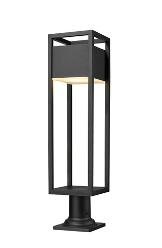 Exterior Post/Pier Head by Z-Lite ( 224 | 585PHBR-533PM-BK-LED Barwick ) 