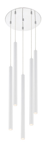 Mini Chandeliers Multi-Port/Cascade by Z-Lite ( 224 | 917MP24-WH-LED-5RCH Forest ) 