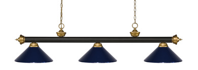 Linear/Island 3 Light Bar by Z-Lite ( 224 | 200-3BRZ+SG-MNB Riviera ) 