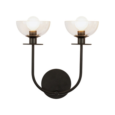 Sconces Double Glass by Alora ( 452 | WV515212MBCL Sylvia ) 