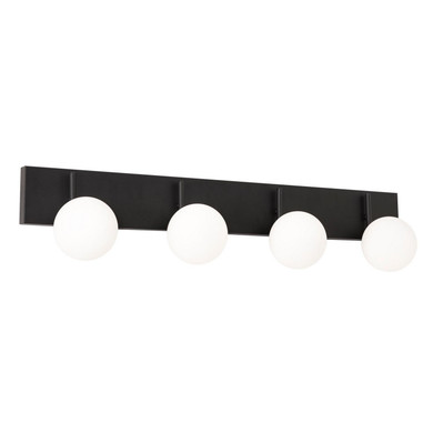 Bathroom Fixtures Four Lights by AFX Lighting ( 162 | METV3808L30D1BK Metropolitan ) 