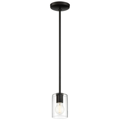 Mini Pendants Glass Down by Access ( 18 | 62585LEDDLP-MBL/CLR Oslo ) 