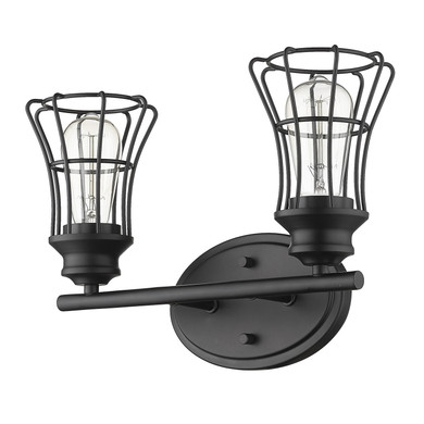Bathroom Fixtures Two Lights by Acclaim Lighting ( 106 | IN41281BK Piers ) 
