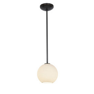Mini Pendants Glass Down by Access ( 18 | 28085-1R-ORB/WHTLN Japanese Lantern ) 