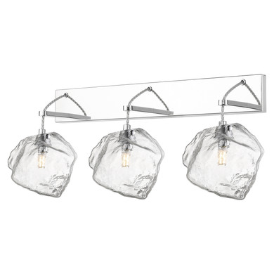 Bathroom Fixtures Three Lights by Access ( 18 | 63130LEDDLP-MSS/CLR Boulder ) 