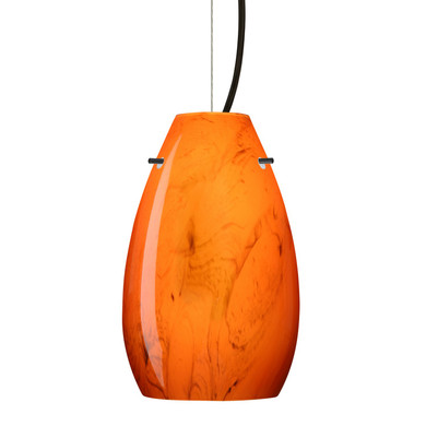 Mini Pendants Glass Down by Besa ( 74 | 1KX-4126HB-LED-BK Besa Pera 9 Pendant ) 