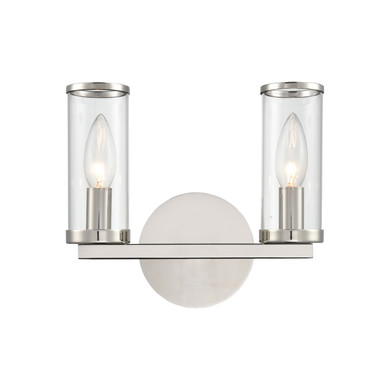 Bathroom Fixtures Two Lights by Alora ( 452 | WV309022PNCG Revolve ) 