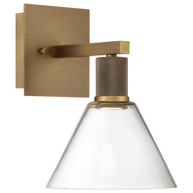 Sconces Single Glass by Access ( 18 | 63143LEDD-ABB/CLR Port Nine Martini ) 