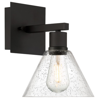 Sconces Single Glass by Access ( 18 | 63143LEDDLP-MBL/SDG Port Nine Martini ) 