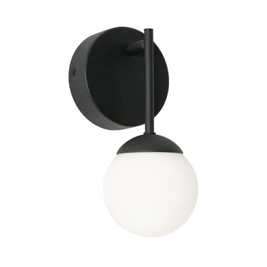 Sconces Single Glass by AFX Lighting ( 162 | PRLS0409L30D1BK Pearl ) 