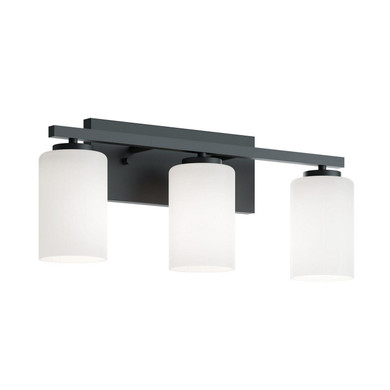 Bathroom Fixtures Three Lights by AFX Lighting ( 162 | LEOV2209MBBK Leo ) 