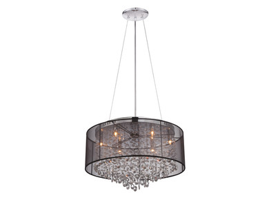 Semi-Flush Mts. Drum Shade by Avenue Lighting ( 192 | HF1505-BLK Riverside Dr. ) 