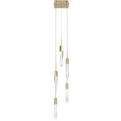Pendants Multi-port/Cascade by Avenue Lighting ( 192 | HF1900-5-AP-BB-C Aspen ) 