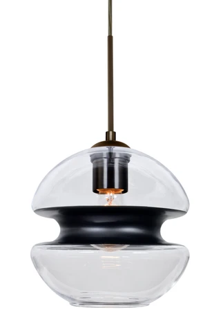 Multi-Systems Line Voltage Pendants by Besa ( 74 | J-HULA8BK-BR Hula 8 ) 
