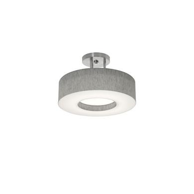 Semi-Flush Mts. Drum Shade by AFX Lighting ( 162 | MCF1214MB-GYSF Montclair ) 