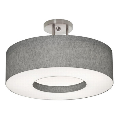 Semi-Flush Mts. Drum Shade by AFX Lighting ( 162 | MCF1932LAJUD-GYSF Montclair ) 
