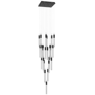 Mid. Chandeliers Multi-Port/Cascade by Avenue Lighting ( 192 | HF1904-25-BOA-BK Boa ) 