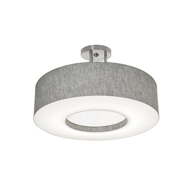 Semi-Flush Mts. Drum Shade by AFX Lighting ( 162 | MCF1932MB-GYSF Montclair ) 