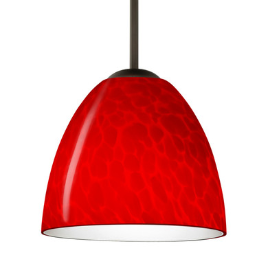 Mini Pendants Glass Down by Besa ( 74 | 1BC-7572RC-BR Besa Sasha Pendant ) 