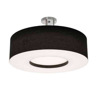 Semi-Flush Mts. Drum Shade by AFX Lighting ( 162 | MCF2432L5AJUD-BKSF Montclair ) 