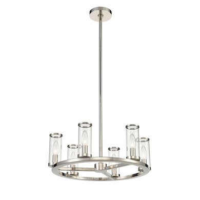 Mini Chandeliers Glass Shade by Alora ( 452 | CH309006PNCG Revolve ) 