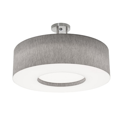 Semi-Flush Mts. Drum Shade by AFX Lighting ( 162 | MCF2432MB-GYSF Montclair ) 