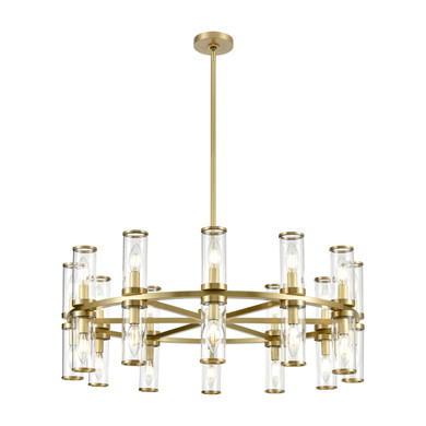 Mid. Chandeliers Glass Up by Alora ( 452 | CH309024NBCG Revolve ) 