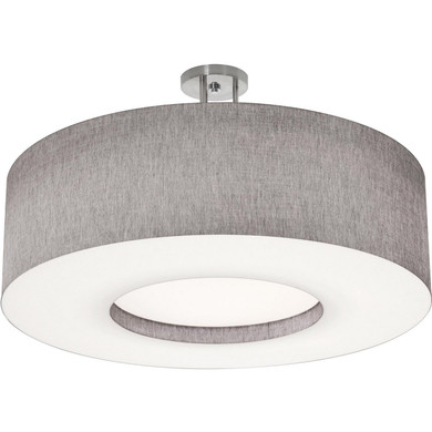 Semi-Flush Mts. Drum Shade by AFX Lighting ( 162 | MCF3044MB-GYSF Montclair ) 