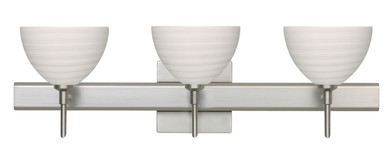 Bathroom Fixtures Three Lights by Besa ( 74 | 3SW-4679KR-SN-SQ Brella ) 